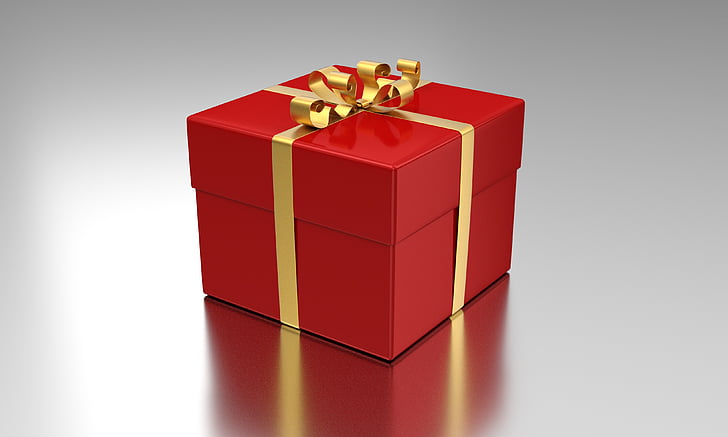 red and yellow gift box