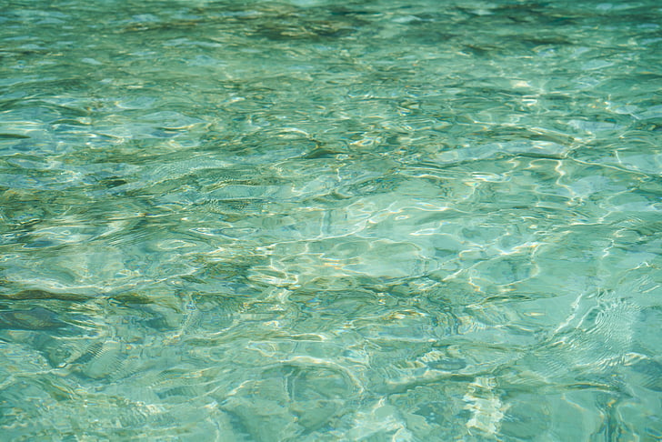green seawater photography