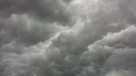 white and gray clouds