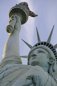 low angle photography of Statue of Liberty