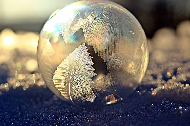 feather etched glass ball paperweight