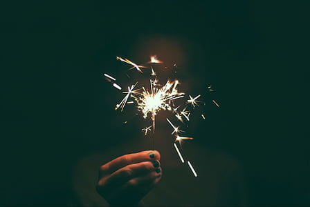 person holding fireworks