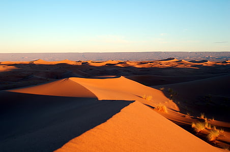 photography of desert during sunset