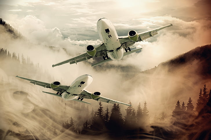 two planes on air wallpaper