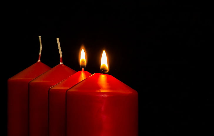 four red candles