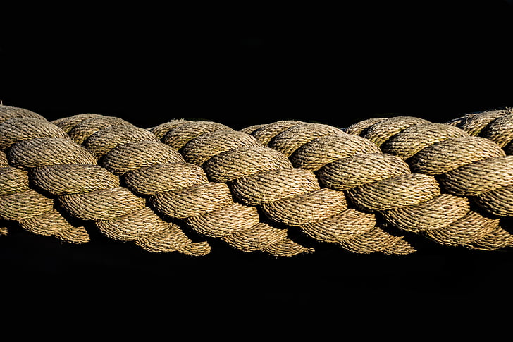 close up photography of rope