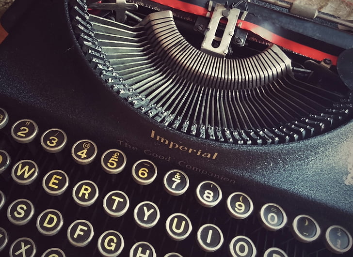 black Imperial typewriter