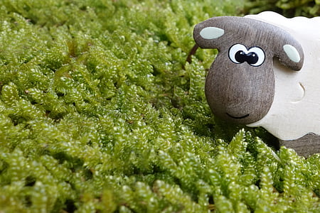 sheep and grass decor