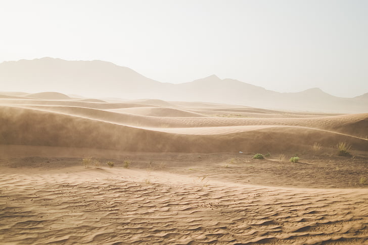 Royalty-Free photo: Grey desert sands | PickPik