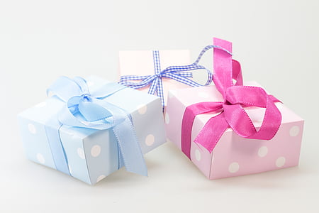 several assorted-color gift boxes
