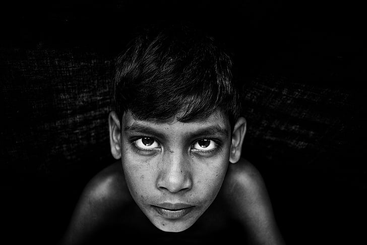 black and white photography of peoples faces