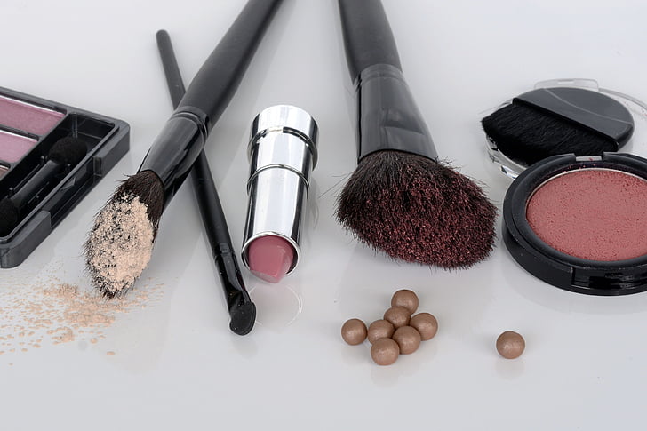 several assorted cosmetics