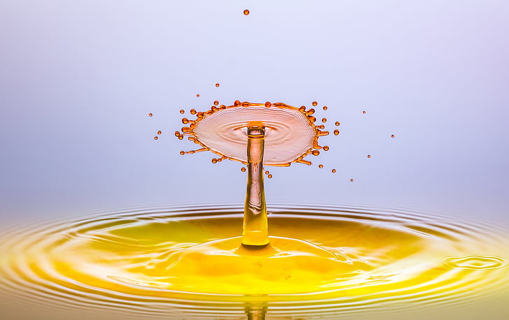 orange water drop