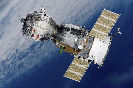 gray and brown satellite