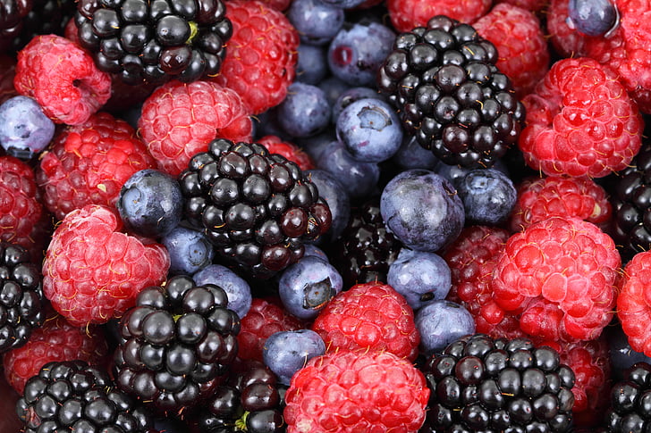 assorted berries closeup photo
