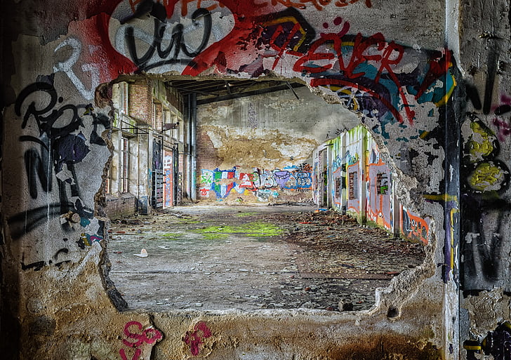 macro shot photography of graffiti wall