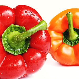 red and orange pepper