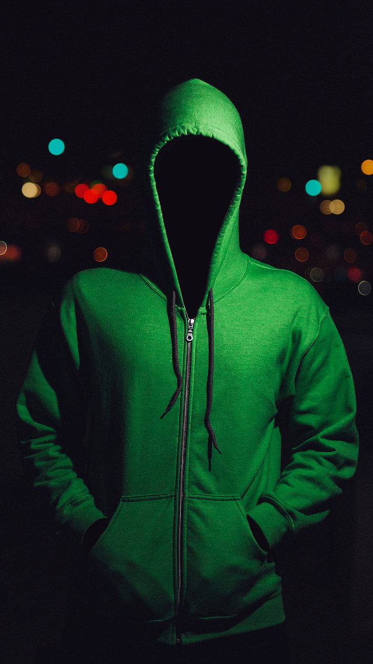 green full-zip hoodie jacket