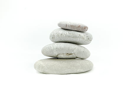 four gray stack pebble