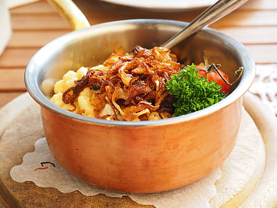 photo of cooked food in pot