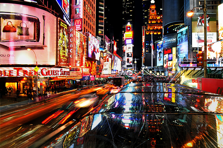 New York Time Square during night timne