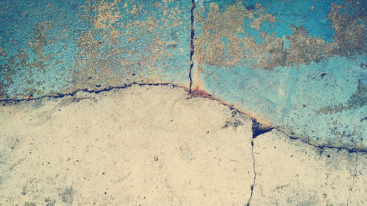 blue and gray concrete