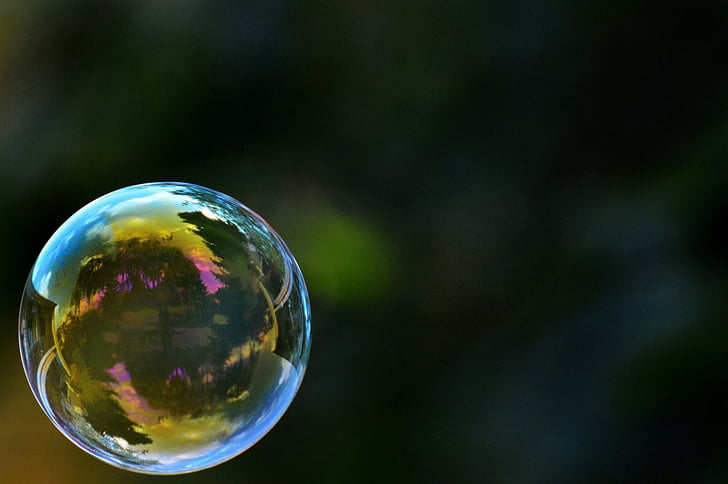 close up photo of bubble