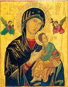 Virgin Mary portrait painting