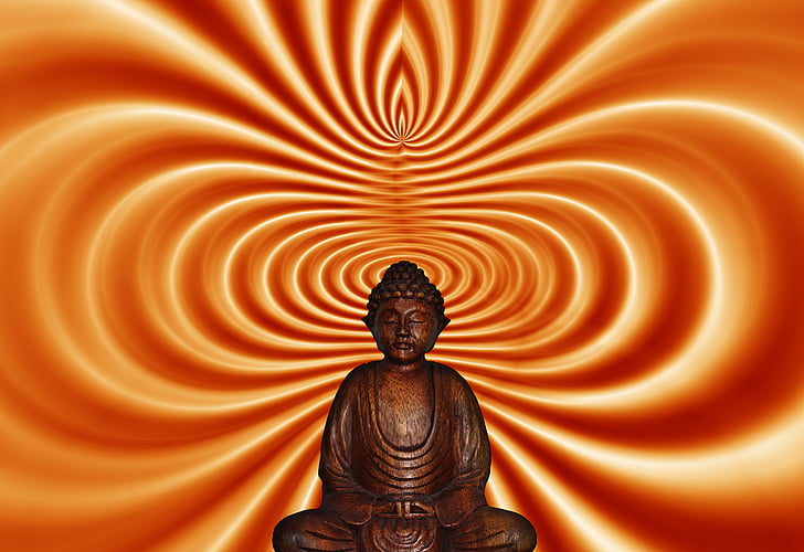 buddha in lotus position statute
