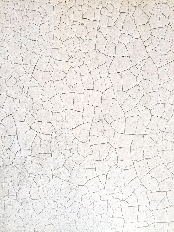 cracked white surface