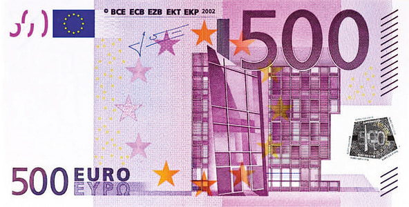 500 Europian dollar