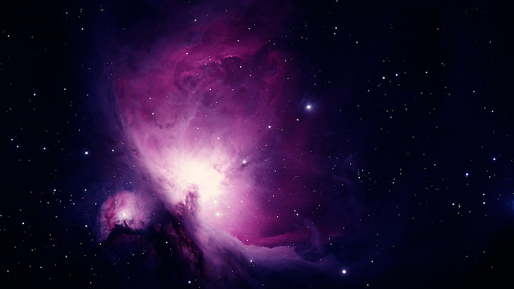 purple star galaxy digital wallpaper