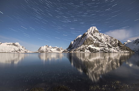 time lapse photography of mountain