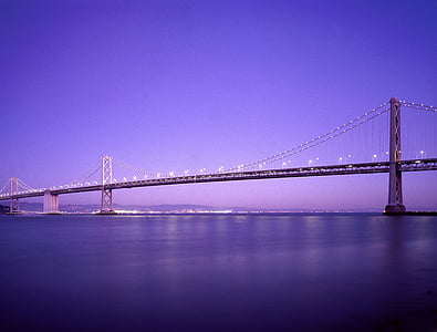 panorama photography of bridge above body of water