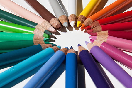 photo of color pencils