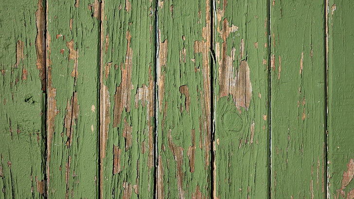 green wooden plank