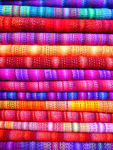 assorted-color textile