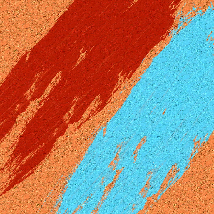 red, blue, and orange abstract painting