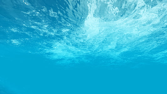 clear blue underwater