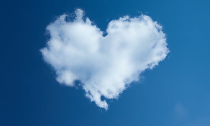 heart shape cloud