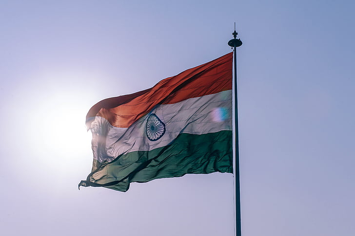 photo of flag of India on pole