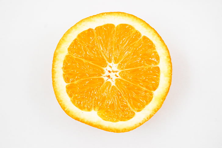 closeup photo of sliced orange n