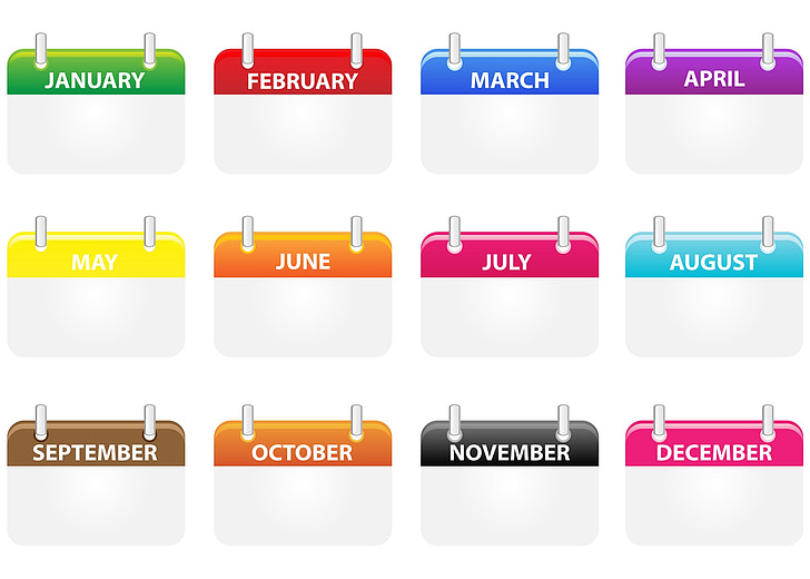 months of the year symbols