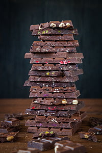 pile of chocolate bars