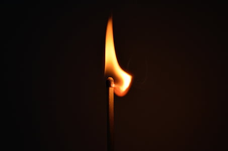 time-lapse photography of lighted match