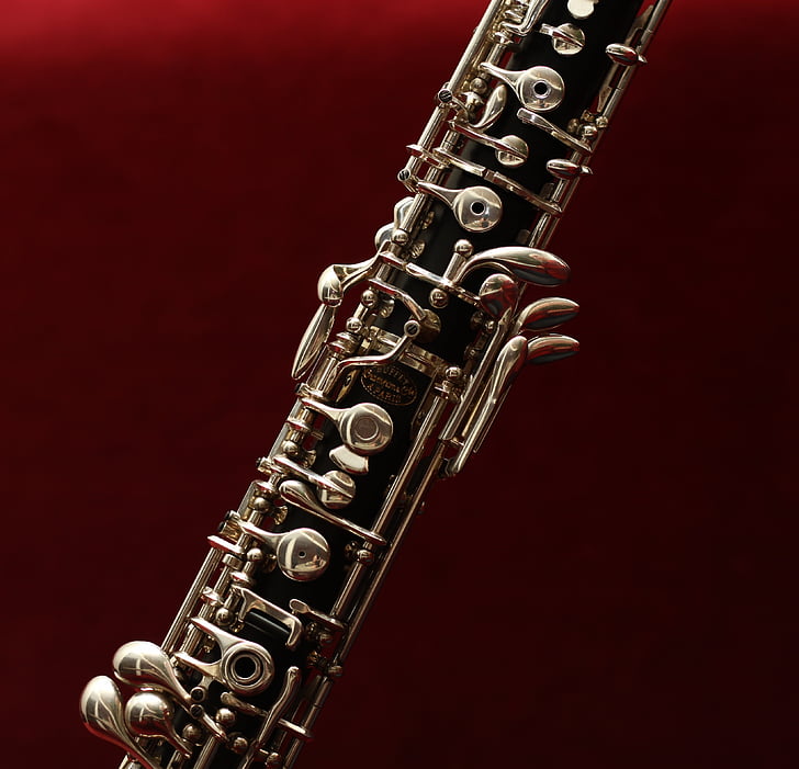 black and gray steel clarinet