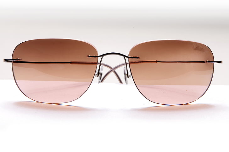 gray framed aviator-style sunglasse s