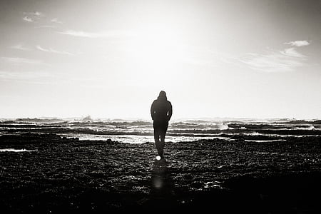 silhouette photographed of person