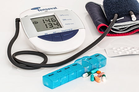 white Tensoval digital blood pressure monitor
