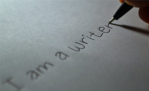 I am a writer handwriting